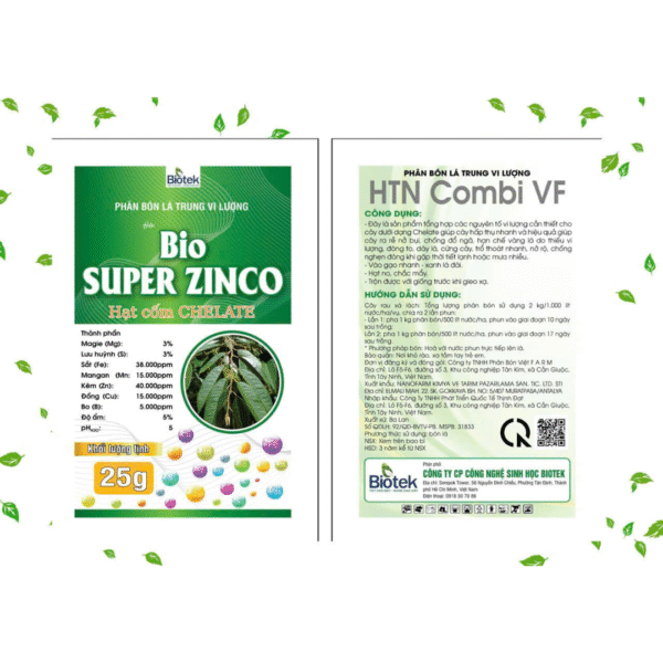 Phân Bón Vi Lượng BIO SUPER ZINCO - Combo 10 tặng 3 - Hình ảnh 4